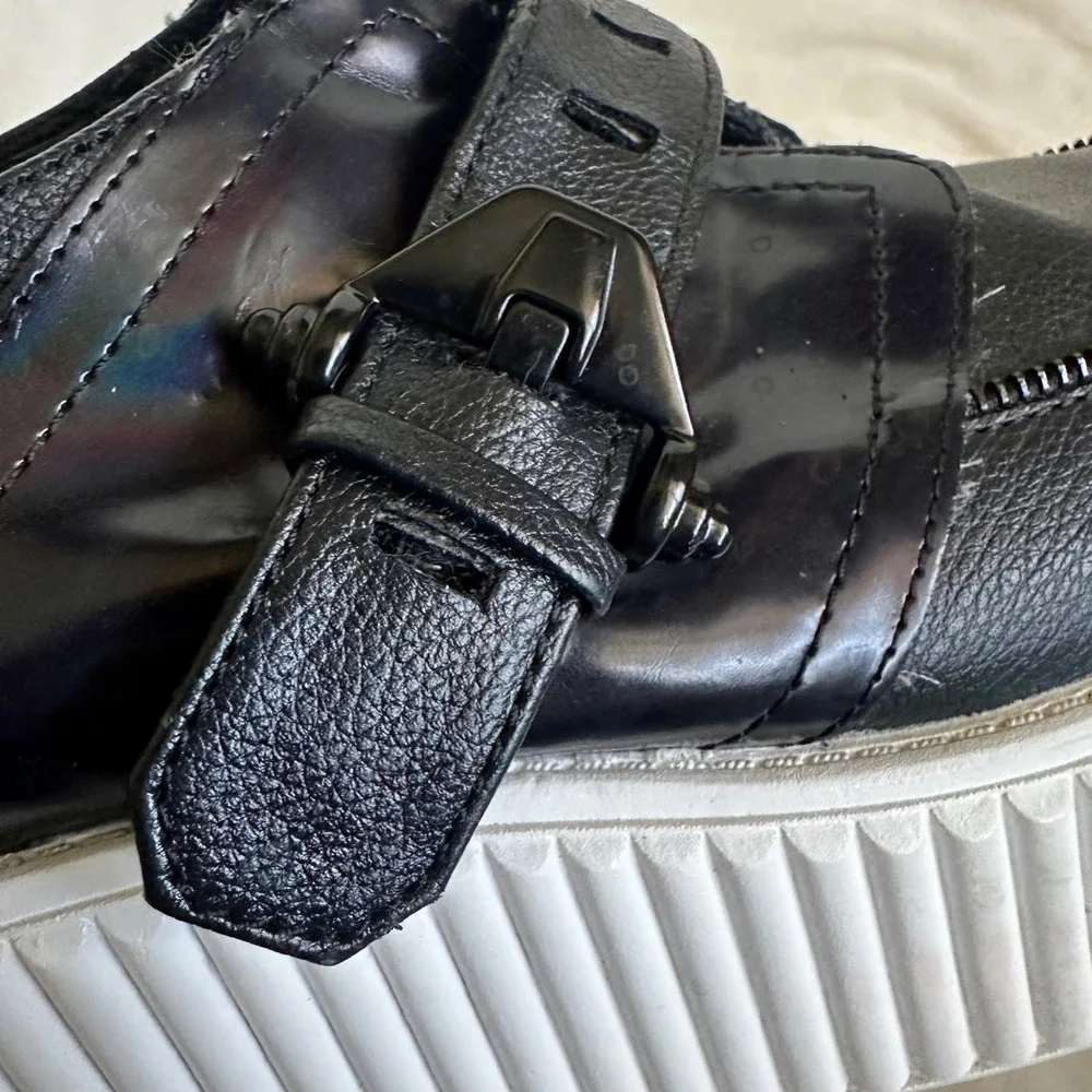 Circus by Sam Edelman Cassie Black Platform Creepers Shoes Women's Size 9